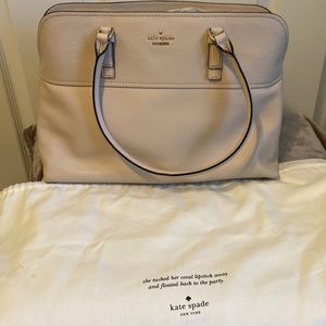 Kate Spade Jackson Street Marybeth in soft porcelain pebbles leather
